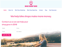 Tablet Screenshot of bikeshopseo.com